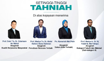 Setinggi-tinggi Tahniah diucapkan kepada Semua Penerima Anugerah yang menerima Anugerah Kualiti Kerjasama Masyarakat, Anugerah Penulisan Rencana Terbaik, Anugerah Sukan (Atlit Terbaik) dan Anugerah KKP Sempena Hari Kualiti &amp; Inovasi UMPSA Tahun 2025